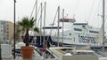 Ferry ibiza - formentera in the harbour of Ibiza city