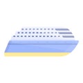 Ferry icon, cartoon style