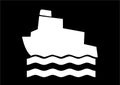 Ferry Icon for use with signs or buttons