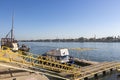 Ferry jetty along the East Bank of the Nile River Royalty Free Stock Photo