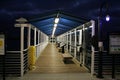 Ferry Jetty at Night Royalty Free Stock Photo