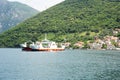 Ferry between Kamenari and Lepetane on the bay of Kotor