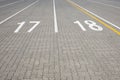 Ferry lane number17 and 18 Royalty Free Stock Photo