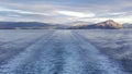 Ferry leaving Bodo Norway Royalty Free Stock Photo
