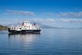 Ferry leaving Oban, Scotland going to remote scottish island