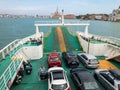 Ferry between Lido and Venice carries cars and passengers