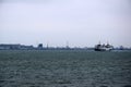 Ferry on the Marsdiep between Den Helder on the mainland and the island of Texel