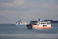 Ferry at Miyajimaguchi ferry-port, Japan