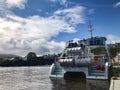 Ferry moored