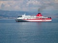 Ferry near Corfu Royalty Free Stock Photo