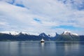 Ferry over fjord in Norway