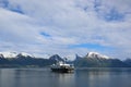 Ferry over fjord in Norway