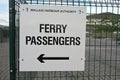 Ferry passengers sign Mallaig Harbour