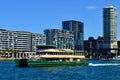 A ferry pulls out of Circular Quay in Sydney