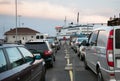 Ferry Queue Royalty Free Stock Photo