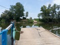 Ferry on river Bosna in the village of Koprivna, municipality of Modrica