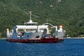 Ferry ship in Bay of Kotor, Montenegro