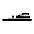 Ferry, ship icon. Simple vector public transport icons for ui and ux, website or mobile application