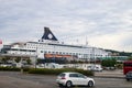 Ferry ship moored at Oslo port terminal Norway