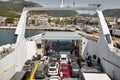 Ferry ship in port of Igoumenitsa, Greece