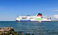 Ferry Skane of Stena Line leaves the port of Rostock Germany