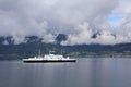 Ferry in Sognefjord, Norway Royalty Free Stock Photo