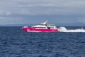 Ferry Speeding Past Bohol Island, Philippines