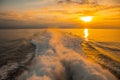 The ferry from Tela to the island of Roatan Royalty Free Stock Photo