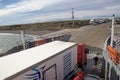 Ferry terminal at Bahia Azul in Tierra del Fuego along the Strait of Magellan, Chile