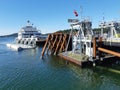 Ferry terminal on small island