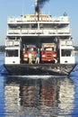 The ferry to Block Island in Point Judith, Rhode Island Royalty Free Stock Photo