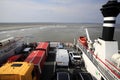 Ferry to the Dutch islands, Holwerd Royalty Free Stock Photo