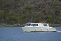 The ferry to Trellis Bay on Tortola from Scrub Island Resort, Spa & Marina, Marina Cay, BVI Royalty Free Stock Photo
