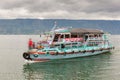 The ferry to Tuktuk at Lake Toba