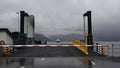 Ferry from Torvikbygd to Jondal on the Hardanger fjord in Norway Royalty Free Stock Photo