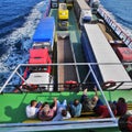 Ferry trip on a summer day