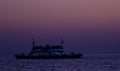 Ferry at Twilight Royalty Free Stock Photo