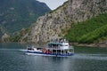 Ferry on Valbona river Royalty Free Stock Photo