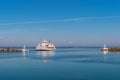 Ferry on the way to harbour