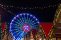 Ferry wheel on the Christmas Market in Rostock, Germany