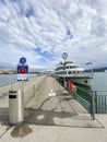 Ferry at Zurich city center harbour