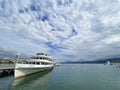 Ferry at Zurich city center harbour