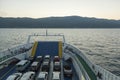 Ferryboat in Adriatic sea in Croatia Royalty Free Stock Photo