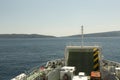 Ferryboat in Adriatic sea in Croatia Royalty Free Stock Photo