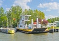 Ferry servie on the GhentÃ¢ - Terneuzen Canal in Terdonk, Flanders