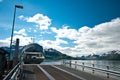 Ferryboat on fjord Royalty Free Stock Photo