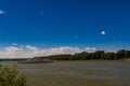 Ferryboat in Mohacs at the Danube river Royalty Free Stock Photo
