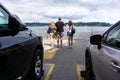 Cars and People on Ferryboat ride to Seattle