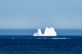 Ferryland Newfoundland Iceberg Leaving the Coast Royalty Free Stock Photo