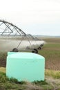A fertigation tank for an agricultural sprinkler. Royalty Free Stock Photo